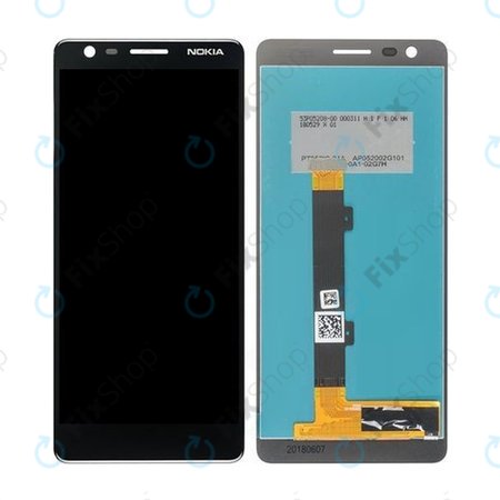 Nokia 3.1 - Ecran LCD + Sticlă Tactilă (Black) TFT