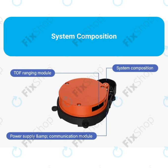 Xiaomi Roborock S4 Max, S5, S5 Max, S6, S6 MaxV, S6 Pure, S7, Mijia 1S - Senzor de distanță cu laser