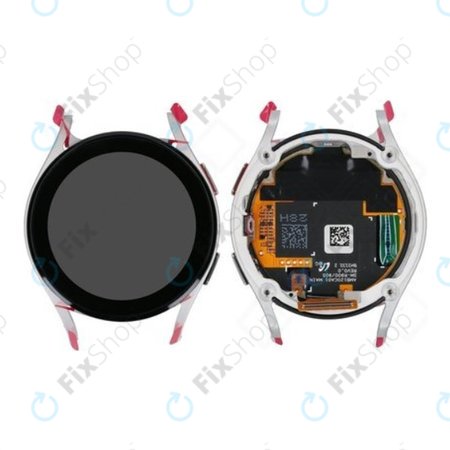 Samsung Galaxy Watch 5 40mm R900 - Ecran LCD + Sticlă tactilă + Ramă (Silver) - GH82-30040C Genuine Service Pack