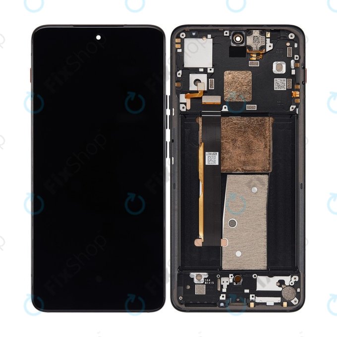Motorola Thinkphone - Ecran LCD + Sticlă Tactilă + Ramă (Carbon Black) OLED