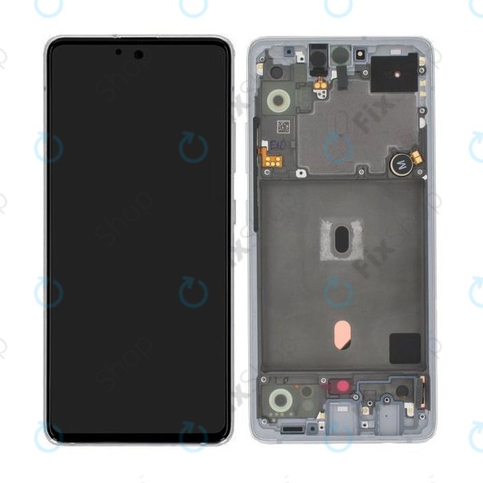 Samsung Galaxy A51 5G A516B - Ecran LCD + Sticlă Tactilă + Ramă (Prism Cube White) - GH82-23100B, GH82-23124B Genuine Service Pack