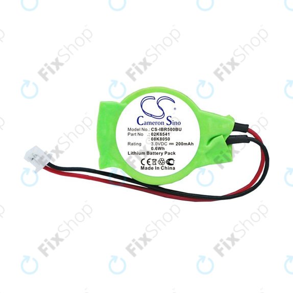 Baterie de rezervă pentru Lenovo Thinkpad, 200mAh, Lithium, 3V, 02K6541, HQ