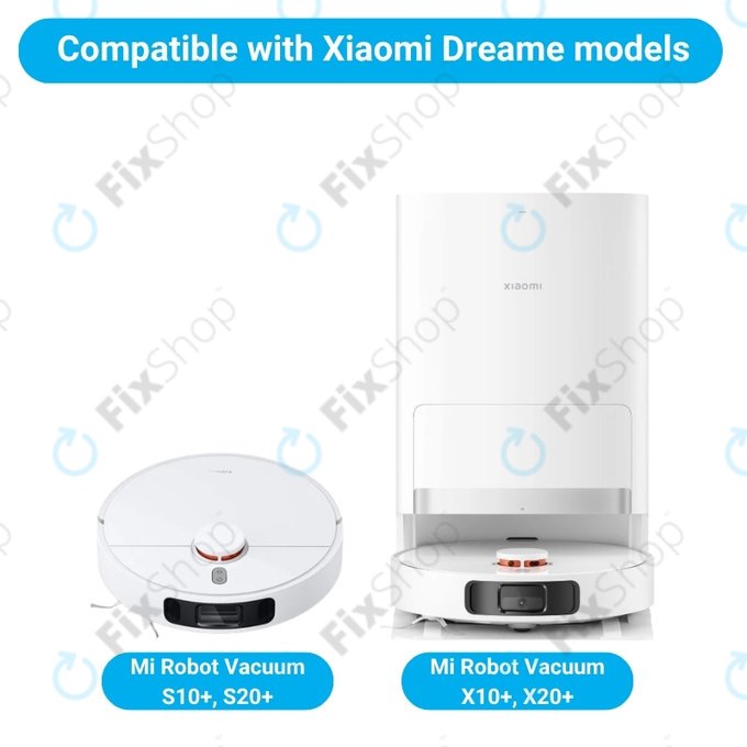 Set de piese de schimb pentru Xiaomi Mi Robot Vacuum S20+, S10+, X20+, X10+ (2x Perie principală, 4x Filter, 4x Perie laterală – neagră)