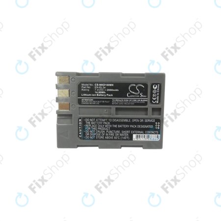 Nikon D50, D70, D80, D90, D100, D200, D300, D700, D900 - Baterie EN-EL3e Li-Ion 2000mAh HQ