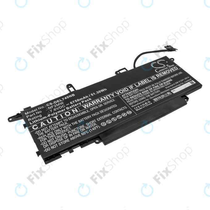 Baterie pentru Dell Latitude 7310 2-in-1, 7400 2-in-1, 6750mAh, Li-Pol, 7.6V, NF2MW, HQ
