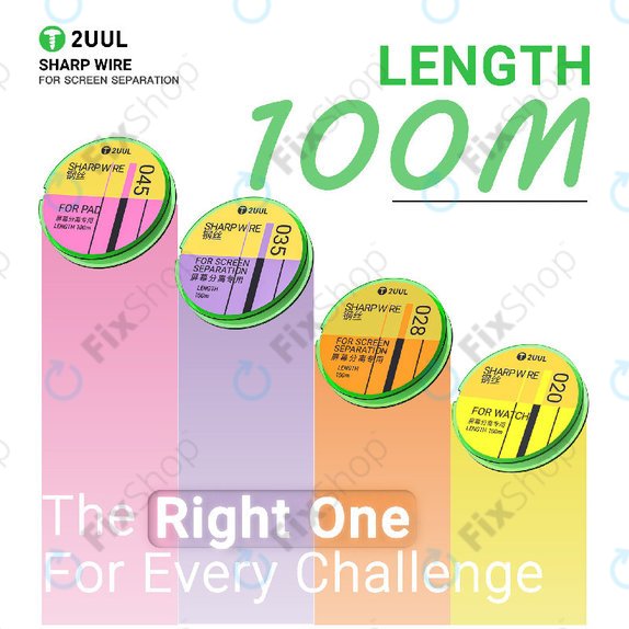 Fir subțire pentru separarea ecranelor, 2UUL GS-020, 0.02mm x 100m