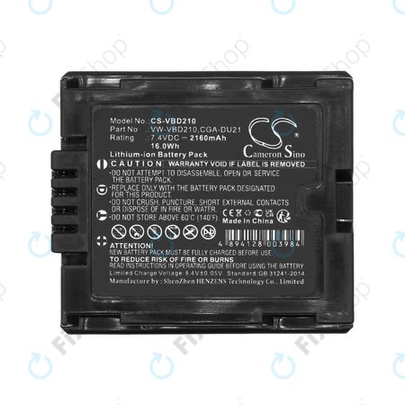 Baterie pentru Panasonic NV, PV, VDR, Hitachi DZ, 2160mAh, Li-Ion, 7.4V, BZ-BP14S, HQ