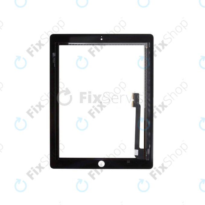 Apple iPad 3, iPad 4 - Sticlă Tactilă (Black)