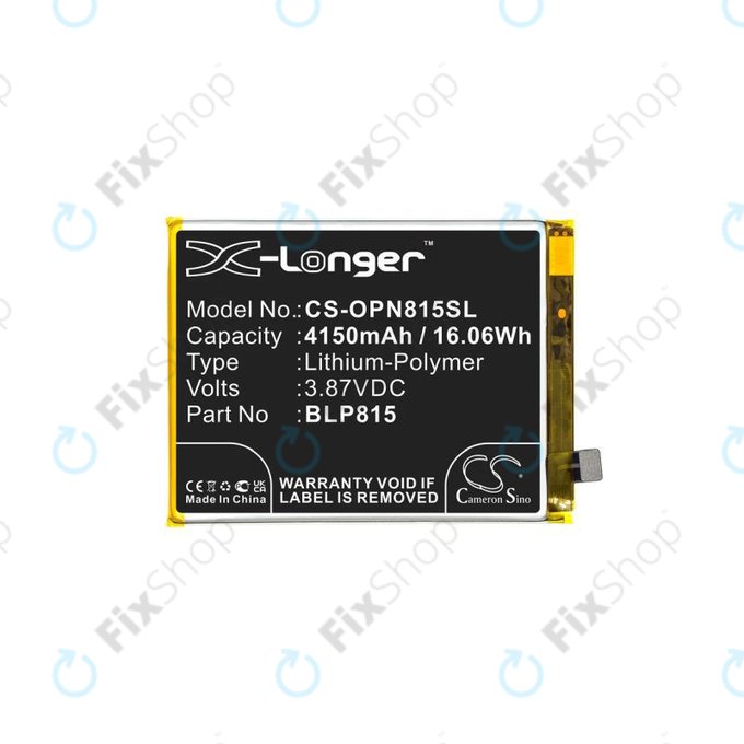 OnePlus Nord N10 5G - Baterie BLP815 4150mAh HQ