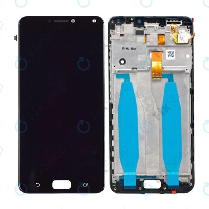 Asus Zenfone 4 Max ZC520KL (X00HD) - Ecran LCD + Sticlă Tactilă + Ramă (Black) Genuine Service Pack