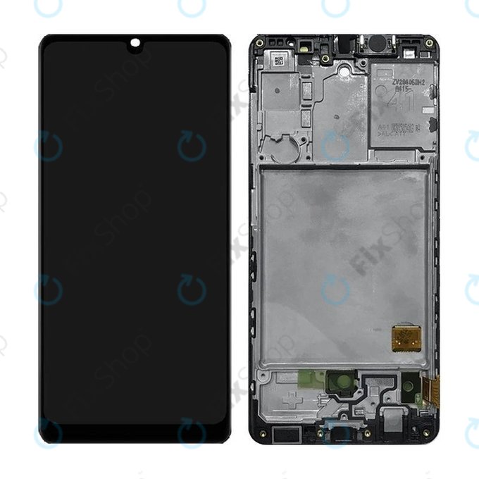 Samsung Galaxy A41 A415F - Ecran LCD + Sticlă Tactilă + Ramă (Prism Crush Black) TFT