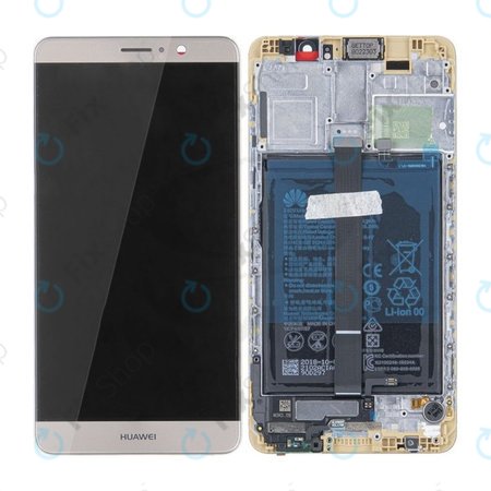 Huawei Mate 9 - Ecran LCD + Sticlă Tactilă + Ramă + Baterie (Champagne Gold) - 02350YXL Genuine Service Pack