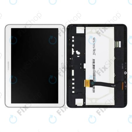 Samsung Galaxy Tab 4 10.1 T530 - Ecran LCD + Sticlă Tactilă + Ramă (White) - GH97-15849B Genuine Service Pack