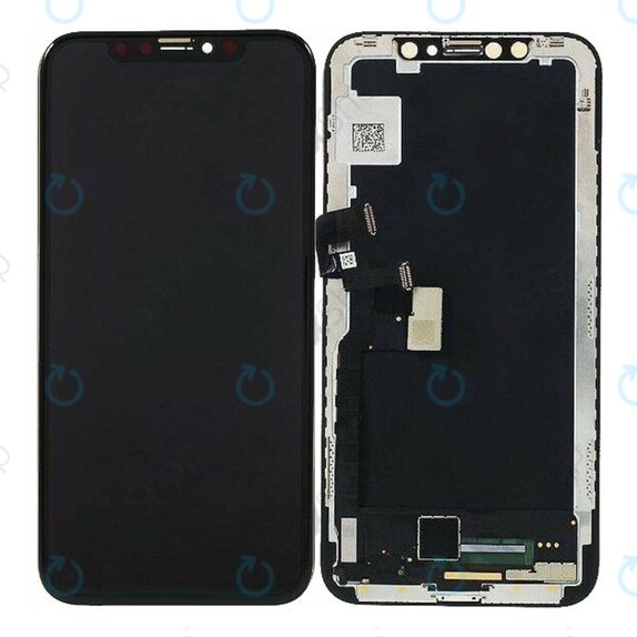 Ecran pentru iPhone XS Max, Sticlă tactilă cu ramă