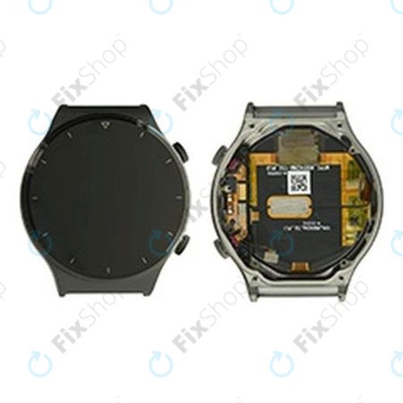 Huawei Watch GT 2 Pro Vidar-B19 - Ecran LCD + Sticlă Tactilă + Ramă (Night Black) - 02353VUA Genuine Service Pack