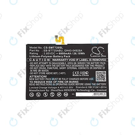 Samsung Galaxy Tab S5E - Baterie EB-BT725ABU 6800mAh HQ