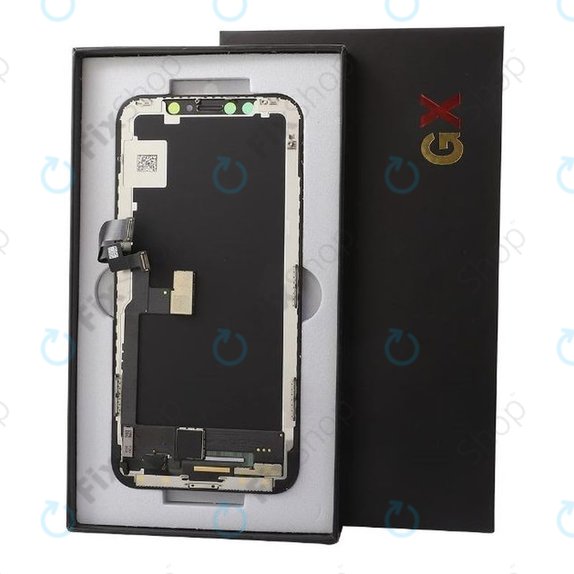 Ecran Hard OLED pentru iPhone 12, 12 Pro, Sticlă tactilă cu ramă, FixPremium