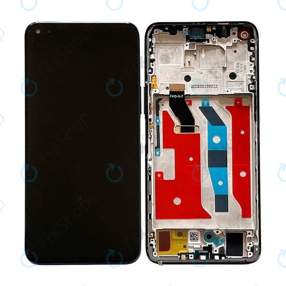 Honor 50 Lite - Ecran LCD + Sticlă Tactilă + Ramă (Midnight Black) TFT