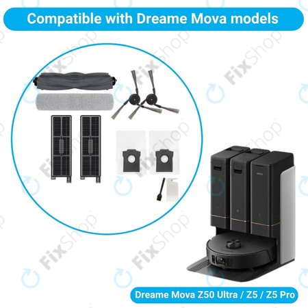 Xiaomi Dreame Mova Z50 Ultra, Z5, Z5 Pro - Set complet