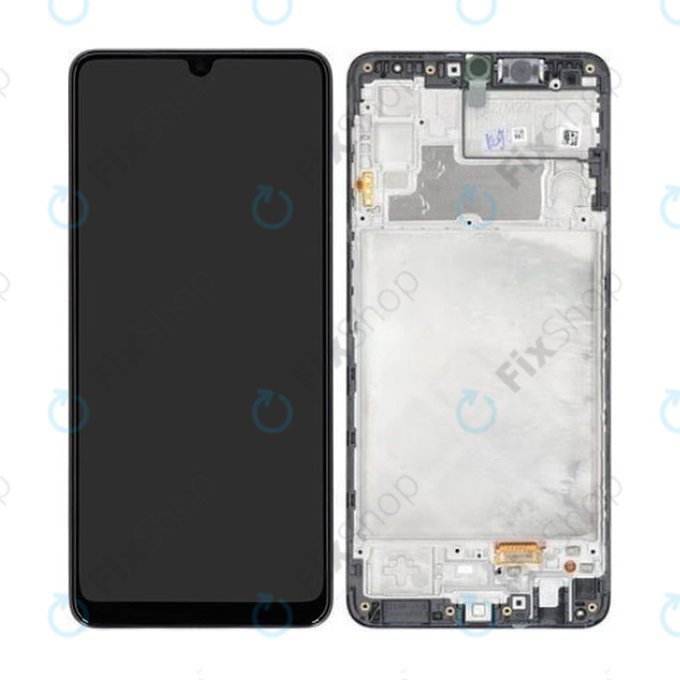 Samsung Galaxy M22 M225F - Ecran LCD + Sticlă Tactilă + Ramă (Black) - GH82-26153A, GH82-26866A Genuine Service Pack
