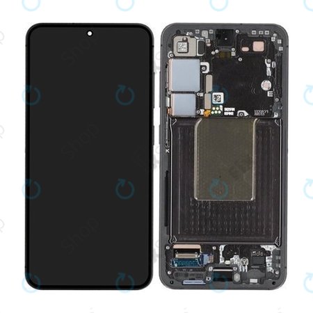 Samsung Galaxy S24 S921B - Ecran LCD + Sticlă Tactilă + Ramă (Onyx Black) TFT