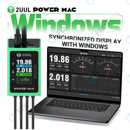 Cablu de alimentare pentru diagnosticare cu afișaj pentru laptopuri, 2UUL PW08