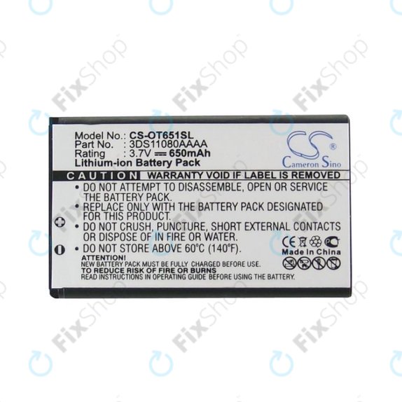 Baterie pentru Alcatel Lollipops, 650mAh, Li-Ion, 3.7V, 3DS11080AAAA, HQ