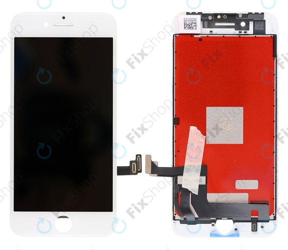Ecran pentru iPhone 8, SE (2020), SE (2022), White, Sticlă tactilă cu ramă