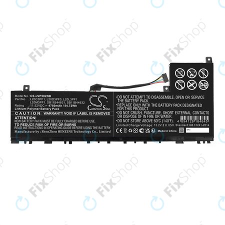 Baterie pentru Lenovo IdeaPad 5 Pro 14ITL6, 4750mAh, Li-Pol, 11.52V, L20C3PF1, HQ