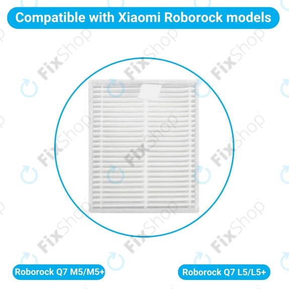Filtru de praf, 2 buc. pentru Xiaomi Roborock Q7 M5, Q7 M5+, Q7 L5, Q7 L5+