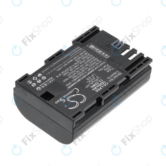 Baterie pentru Canon EOS 60D, 5D Mk II, 7D, 1800mAh, Li-Ion, 7.4V, LP-E6, HQ