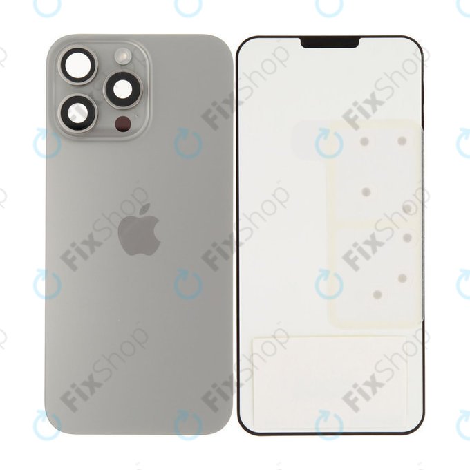 Sticlă Carcasă Spate pentru iPhone 16 Pro Max | Natural Titanium | 661-44961 | Genuine Apple