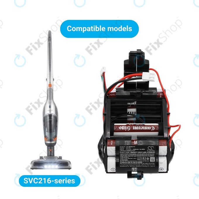 Gorenje SVC-series - Baterie 861790 Li-Ion 22.2V 2000mAh HQ