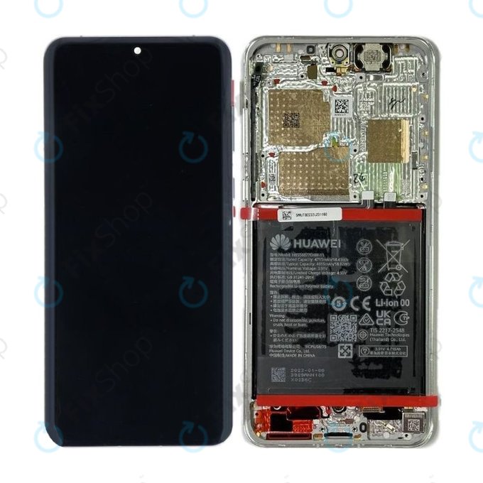 Huawei P60 Pro - Ecran LCD + Sticlă Tactilă + Ramă + Baterie - 02355MUT Genuine Service Pack