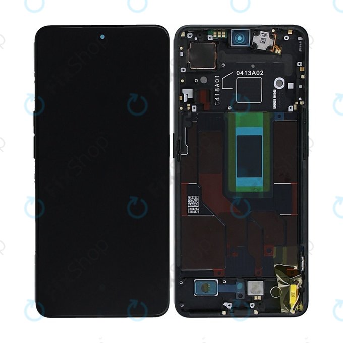 Oppo Reno 8 Pro CPH2357 - Ecran LCD + Sticlă Tactilă + Ramă (Glazed Black) OLED