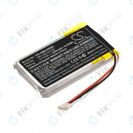 Baterie pentru Garmin DashCam 45, DashCam 46, DashCam 55, DashCam 56, DashCam 66, 250mAh, Li-Pol, 3.7V, 361-00103-00, HQ