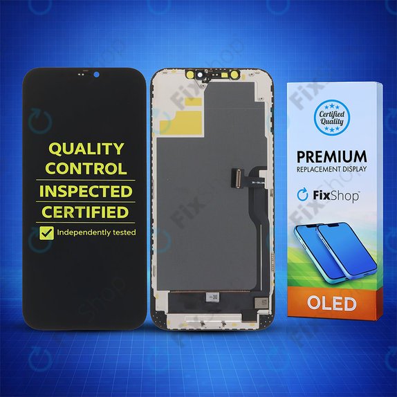 Ecran Soft OLED pentru iPhone 12 Pro Max, Sticlă tactilă cu ramă, DIAGNOSTIC