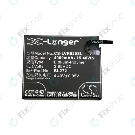 Baterie pentru Lenovo K6 Power, 4000mAh, Li-Pol, 3.85V, BL272, HQ