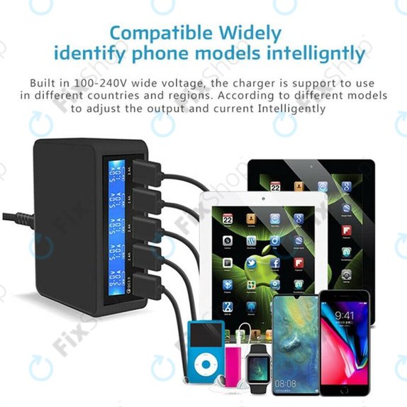 FixPremium - Statie de incarcare USB (USB 2.0, USB 3.0, USB-C)