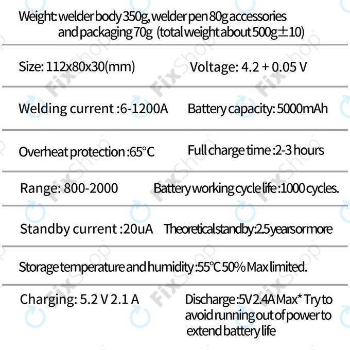 Docreate SW - Aparat Portabil de Sudura in Puncte cu Afisaj Digital (5000mAh)