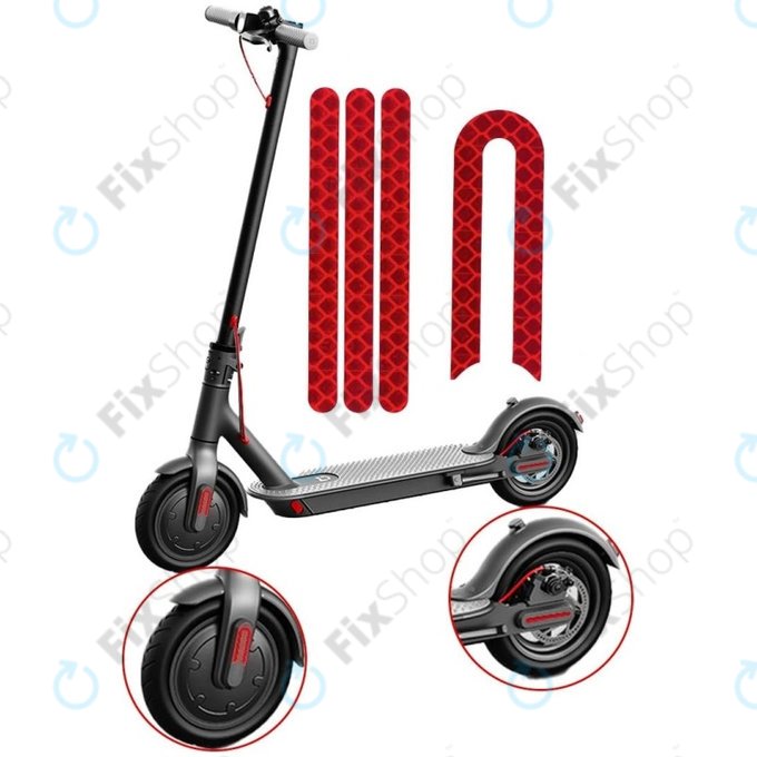 Xiaomi Mi Electric Scooter 1S, 2 M365, Essential, Pro, Pro 2 - Autocolante Reflectorizante (A)
