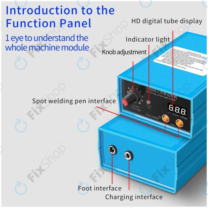 Docreate HPSW 5000W - Mini Mașină de Sudat în Puncte (4000mAh)