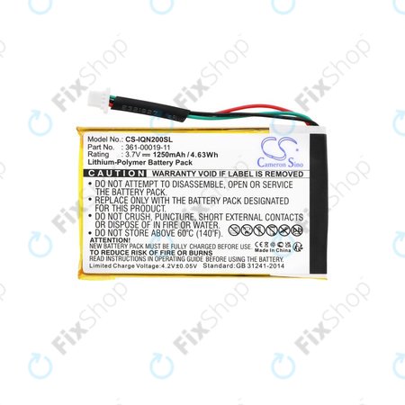 Garmin Nuvi 200, 200W, 205, 205T, 205W, 205WT, 250, 252W, 255, 255T, 255W, 255WT, 260, 260W, 260WT, 270 - Baterie 010-00621-10, 361-00019-11 1250mAh HQ