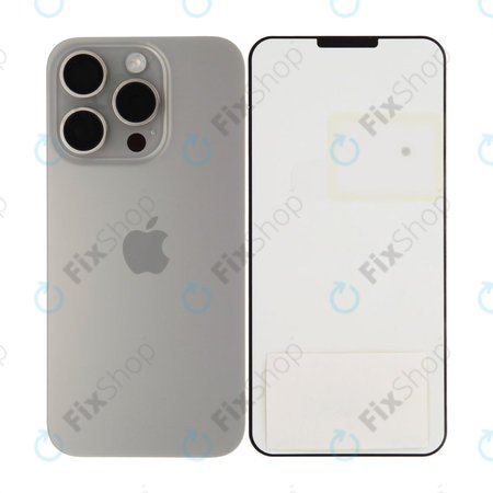 Sticlă Carcasă Spate pentru iPhone 15 Pro | Natural Titanium | 661-35702 | Genuine Apple