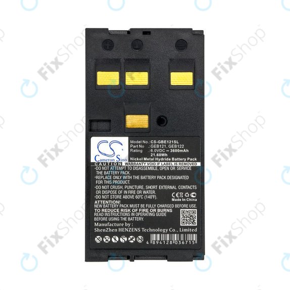 Baterie pentru Leica 400, 3600mAh, Ni-MH, 6V, GEB121, HQ