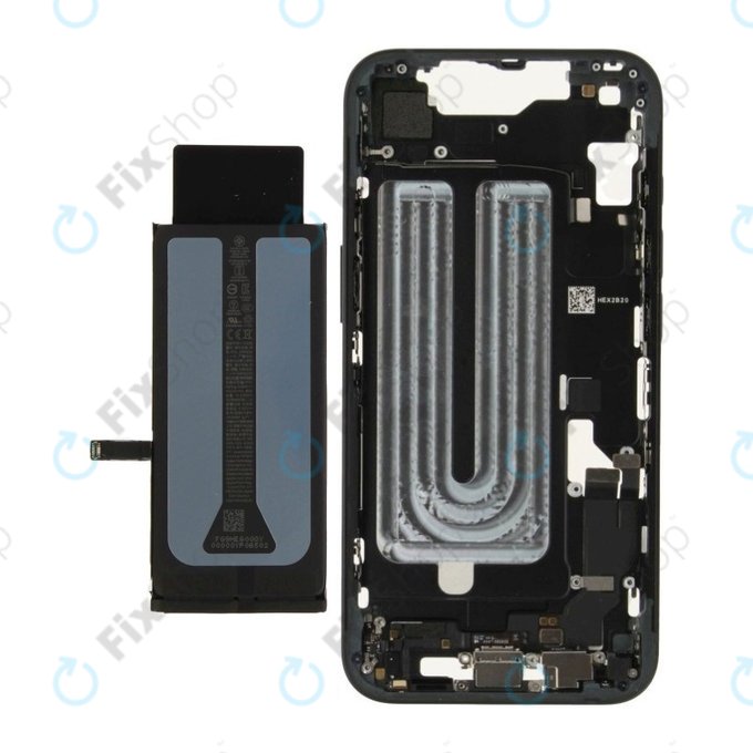 Ramă Mijlocie cu Baterie iPhone 16e | Black | ZD076-00697 | Genuine Apple