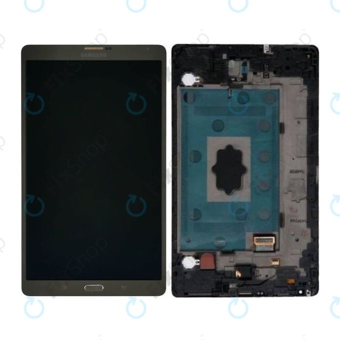 Samsung Galaxy Tab S 8.4 T705 - Ecran LCD + Sticlă Tactilă + Ramă (Titanium Bronze) - GH97-16095B Genuine Service Pack