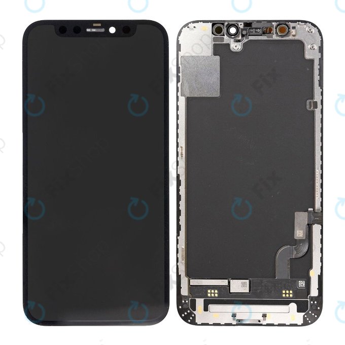 Apple iPhone 12 Mini - Ecran LCD + Sticlă Tactilă + Ramă Hard OLED FixPremium