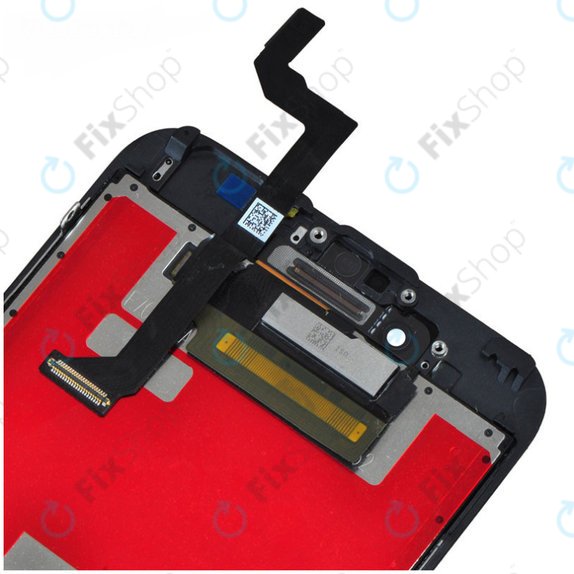 Ecran pentru iPhone 6S, Black, Sticlă tactilă cu ramă