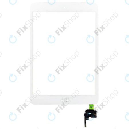 Apple iPad Mini 3 - Sticlă Tactilă + IC Conector (White)